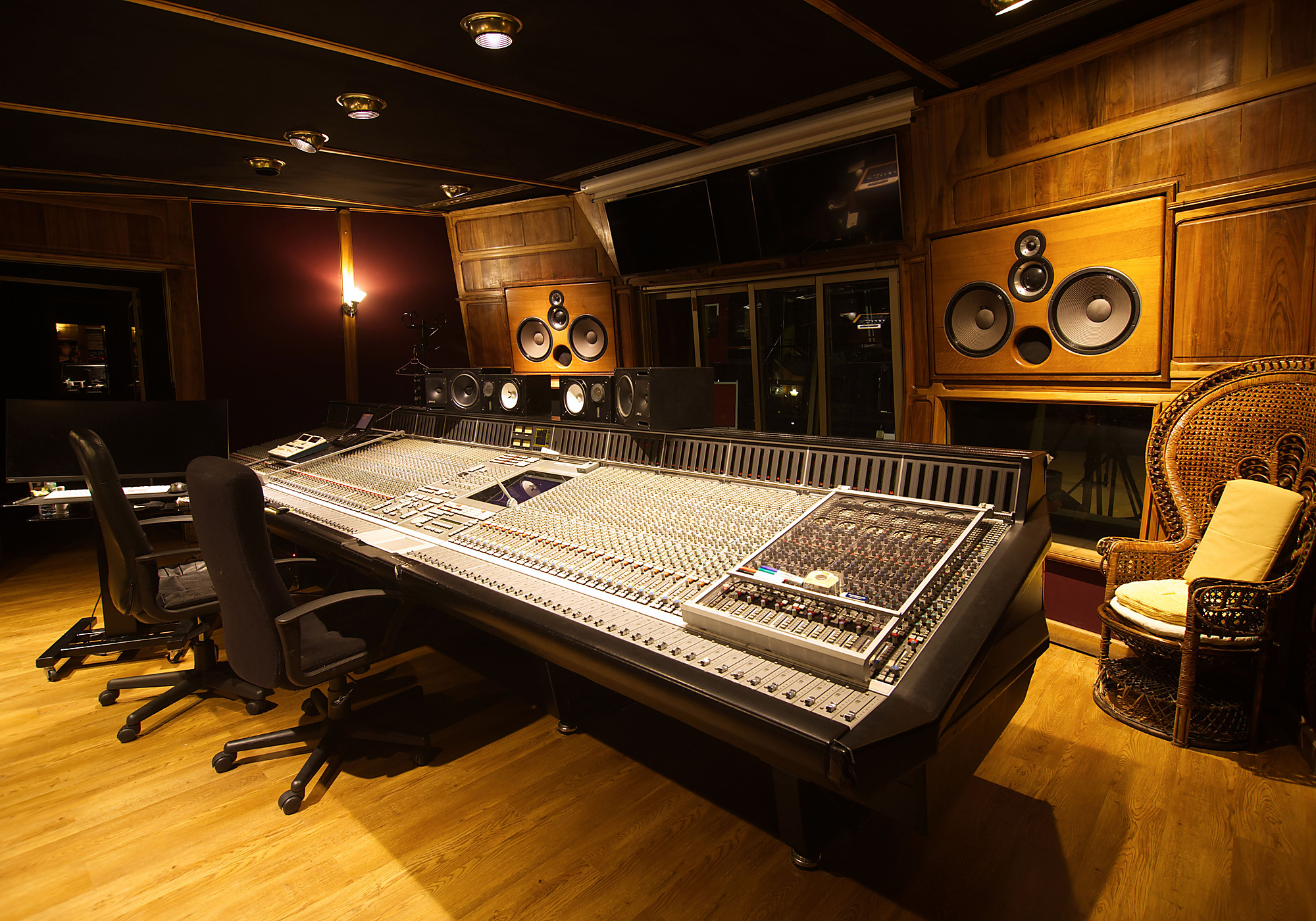 Representative professional recording studio interior
